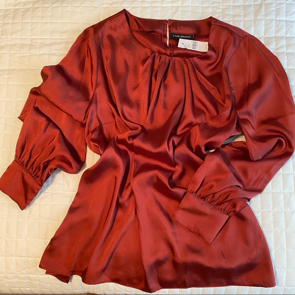 ✨Beautiful burnt orange blouse✨
